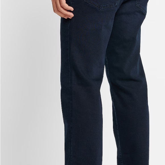 Express Men’s Slim Straight Dark Wash Hyper Stretch Jeans NWT - Picture 2 of 4